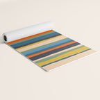 Serrate Stripes Colorful Retro Organic Contemporary Pattern Yoga Mat Gallery Image 2