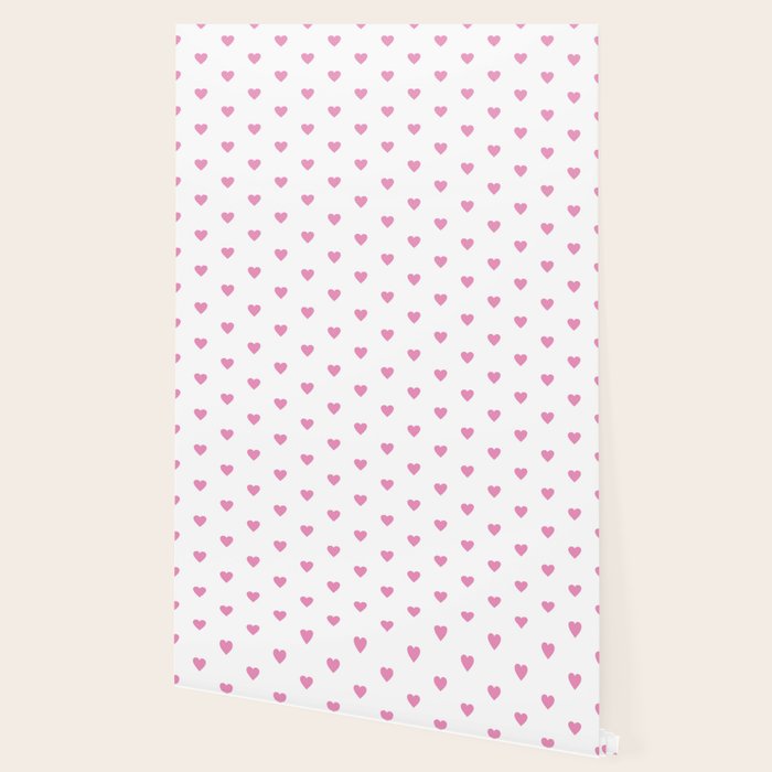 Small Hot Pink heart pattern Wallpaper Gallery Image 2
