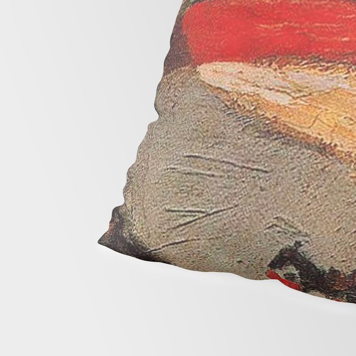 Pablo Picasso - La Corrida - Plaza de Toros Pamplona, Spain matador and bull landscape painting  Pillow Sham Gallery Image 4