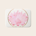 Pink Lotus Botanical Bath Mat Gallery Image 1