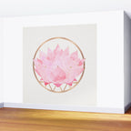 Pink Lotus Botanical Wall Mural Gallery Image 2