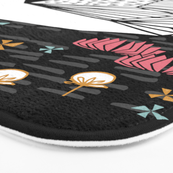 Swan bird art screenprint nature decor swans by andrea lauren Bath Mat Gallery Image 3