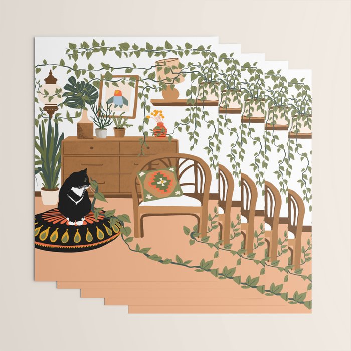 plant lady is the new cat lady Wrapping Paper Gallery Image 3