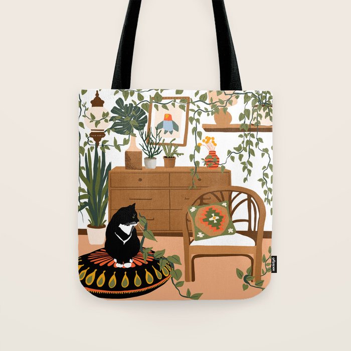 plant lady is the new cat lady Tote Bag Gallery Image 1