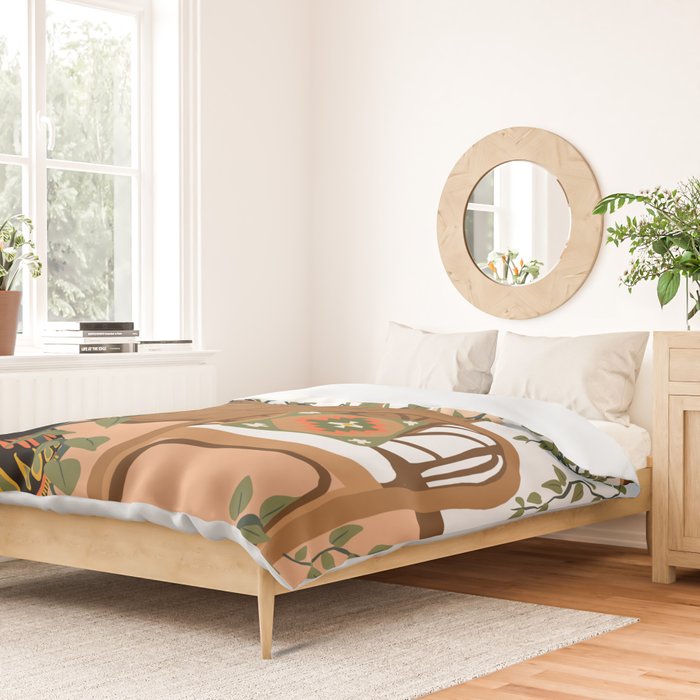 plant lady is the new cat lady Duvet Cover Gallery Image 2