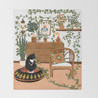 plant lady is the new cat lady Throw Blanket Gallery Image 2