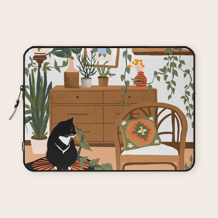 plant lady is the new cat lady Laptop Sleeve Gallery Image 1