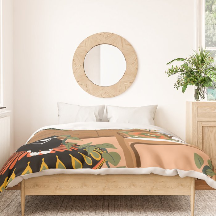 plant lady is the new cat lady Duvet Cover Gallery Image 3