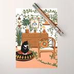 plant lady is the new cat lady Wrapping Paper Gallery Image 1