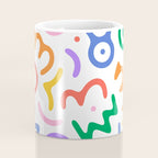 Colorful fun doodle symbol art pattern Coffee Mug Gallery Image 4