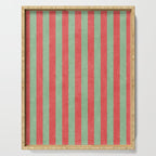 STRIPES - 005 - red and green Serving Tray Gallery Image 1