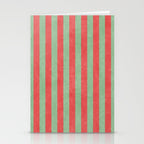 STRIPES - 005 - red and green Stationery Card Gallery Image 2