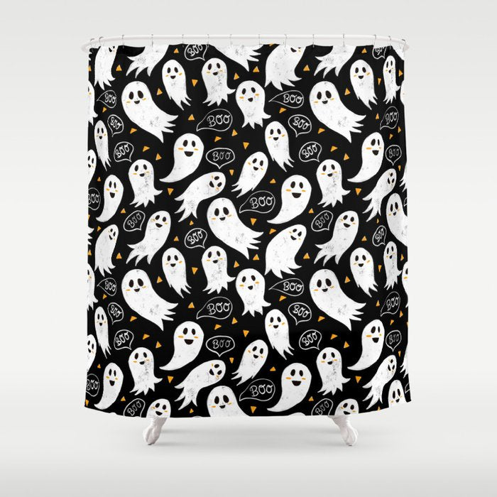 Friendly Ghosts Shower Curtain Gallery Image 1