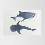 TWO WHALE SHARK Rug Gallery Image 2