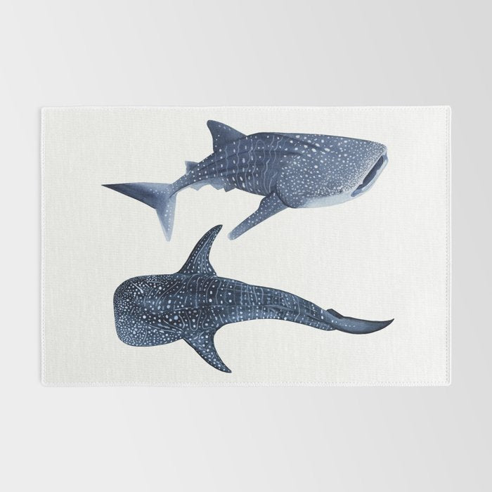 TWO WHALE SHARK Rug Gallery Image 2