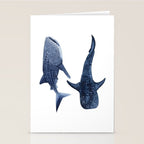 TWO WHALE SHARK Stationery Card Gallery Image 2
