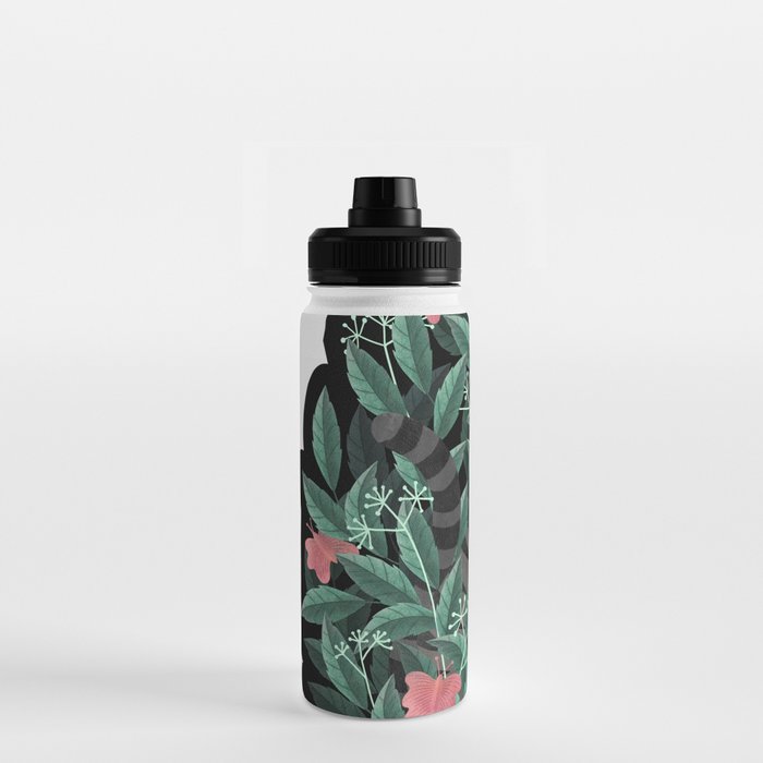 Butterfly Garden (Tabby Cat Version) Water Bottle Gallery Image 3