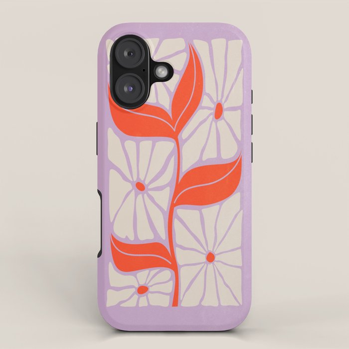 Plum & Flamingo: Les Fleurs | Flower Market Color Series 06 iPhone Case Gallery Image 1