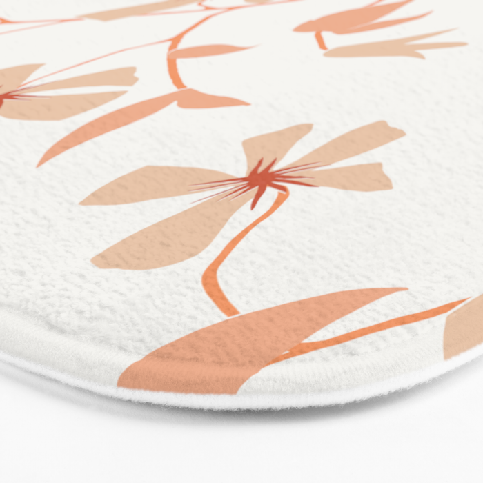 Floral Clematis Vine Bath Mat Gallery Image 3