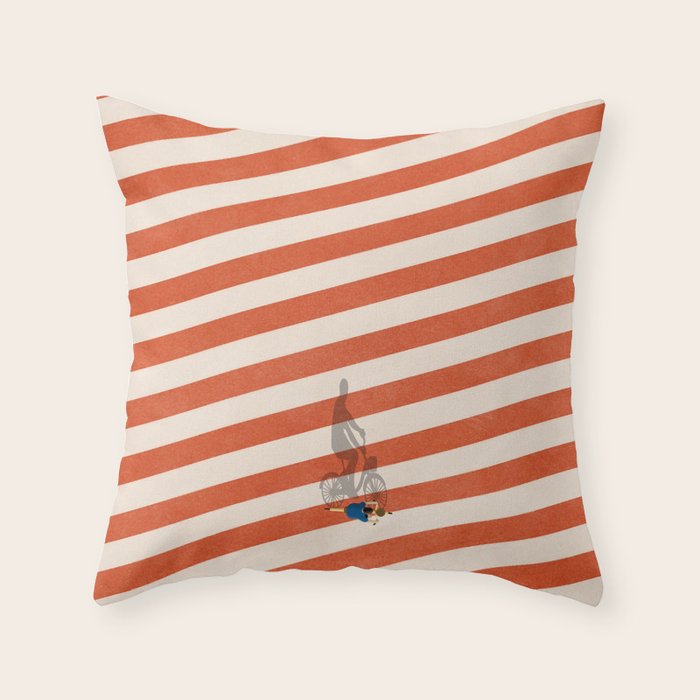 Cycling The City Throw Pillow Gallery Image 6