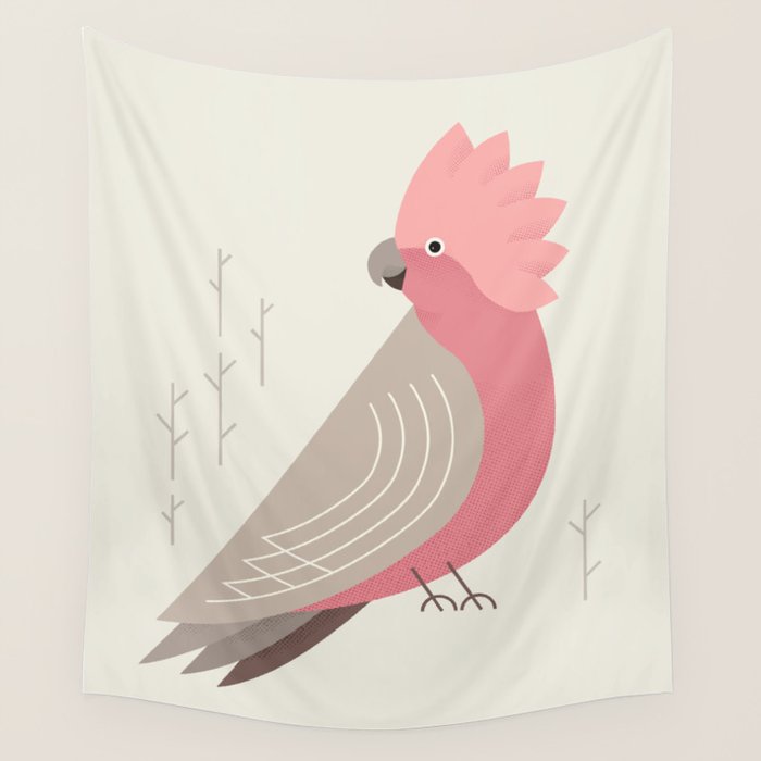 Galah, Bird of Australia Wall Tapestry Gallery Image 1
