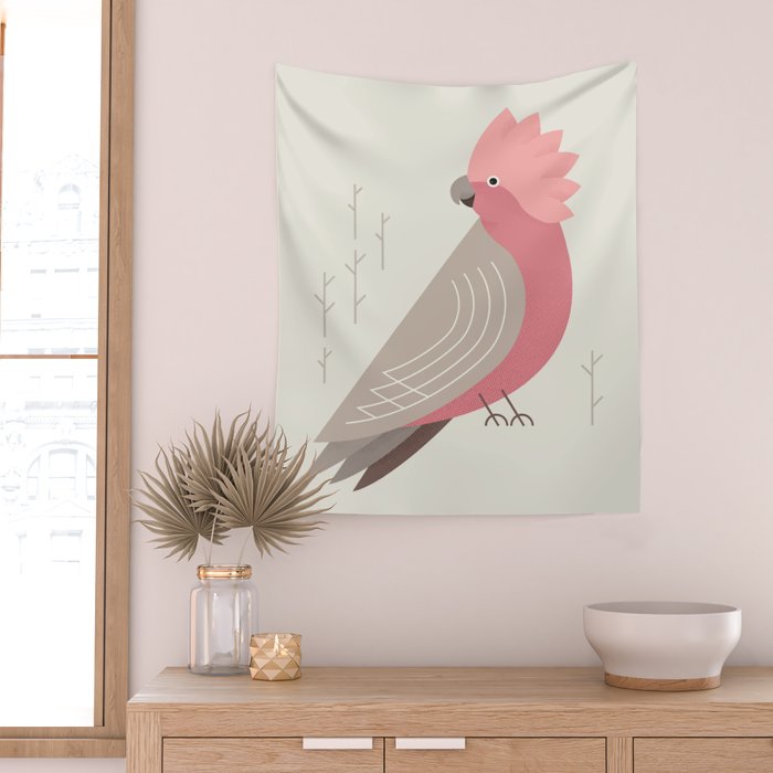 Galah, Bird of Australia Wall Tapestry Gallery Image 2