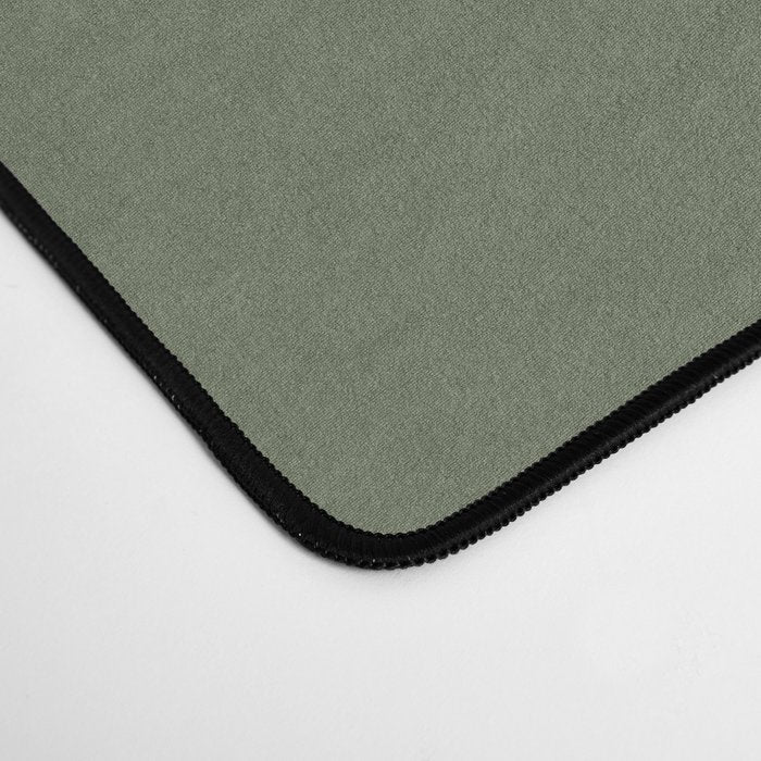 Abstract Shapes 55 in Sage Green and Terracotta (Rainbow Abstraction) Desk Mat Gallery Image 4