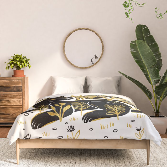 Gold & Black Panther Comforter Gallery Image 3