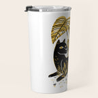 Gold & Black Panther Travel Mug Gallery Image 3
