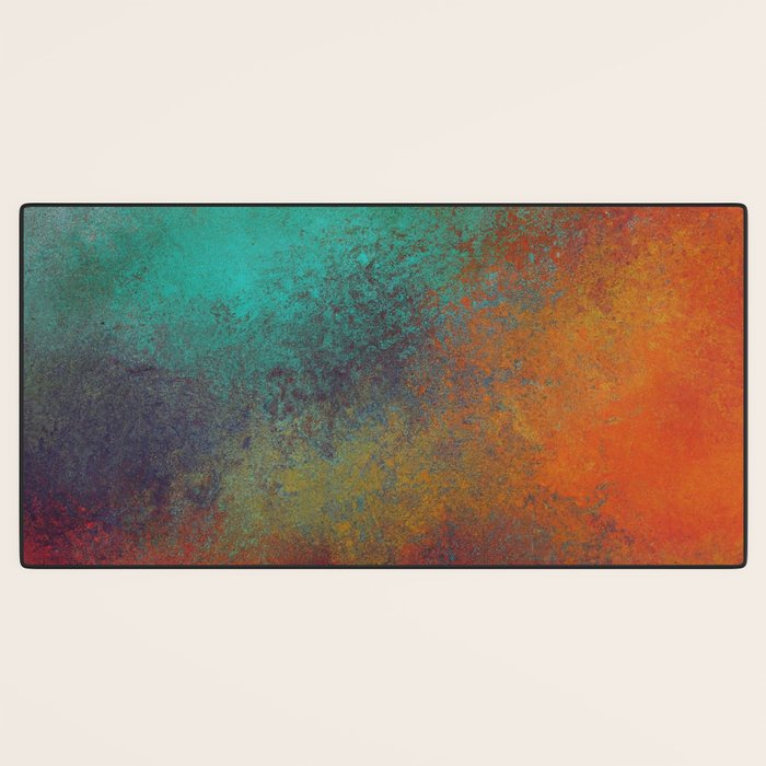 Colorful Rust Aesthetic Grunge Art Desk Mat Gallery Image 3