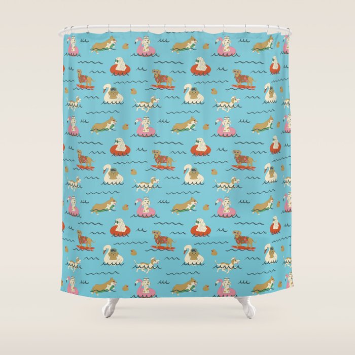 Dog Days of Summer Shower Curtain Gallery Image 1