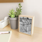 Tennis Players Taking a Cigarette Break, Black and White Vintage Art Mini Art Print Gallery Image 2