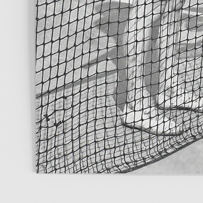 Tennis Players Taking a Cigarette Break, Black and White Vintage Art Poster Gallery Image 3