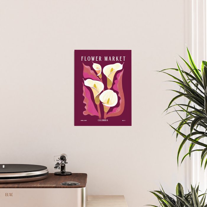 Flower Market Calla Lily Poster Gallery Image 2