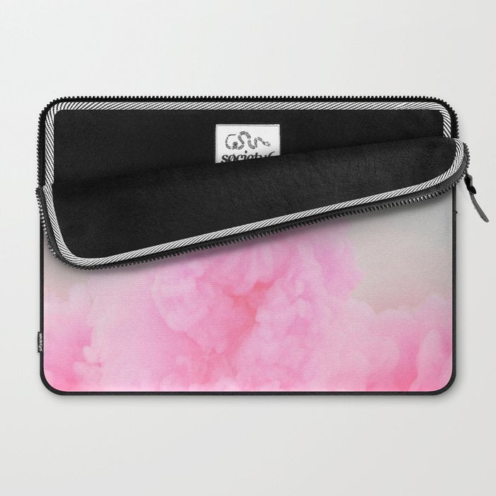 Pink Neon Smoke Clouds Laptop Sleeve Gallery Image 2