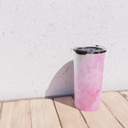 Pink Neon Smoke Clouds Travel Mug Gallery Image 4