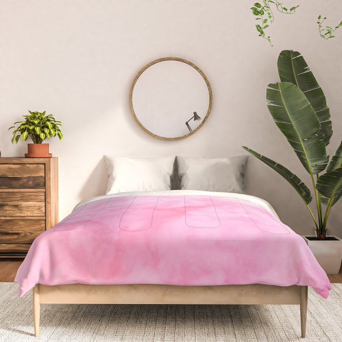 Pink Neon Smoke Clouds Comforter Gallery Image 3