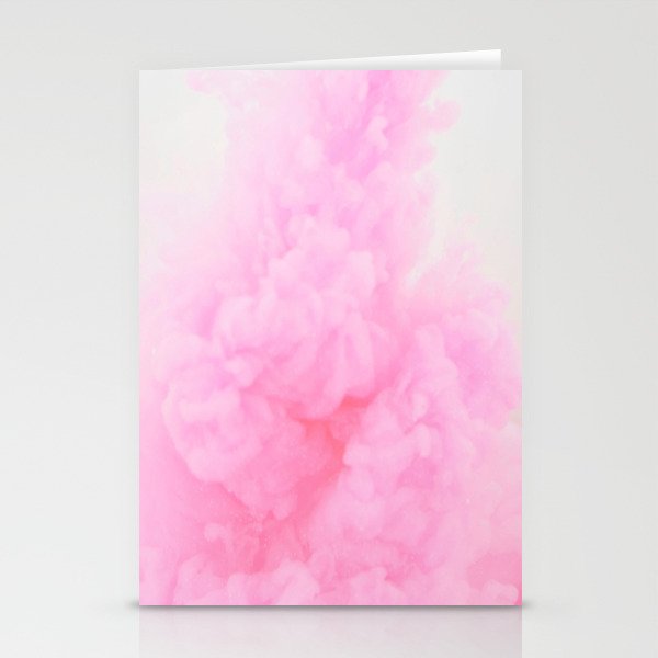 Pink Neon Smoke Clouds Stationery Card Gallery Image 2