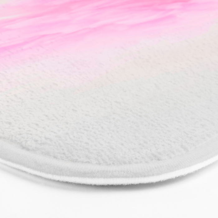 Pink Neon Smoke Clouds Bath Mat Gallery Image 3