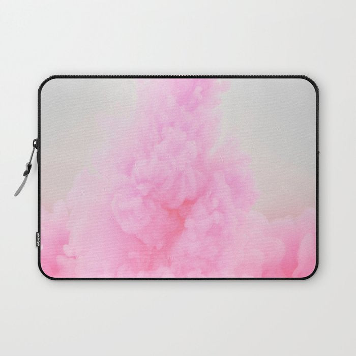 Pink Neon Smoke Clouds Laptop Sleeve Gallery Image 1