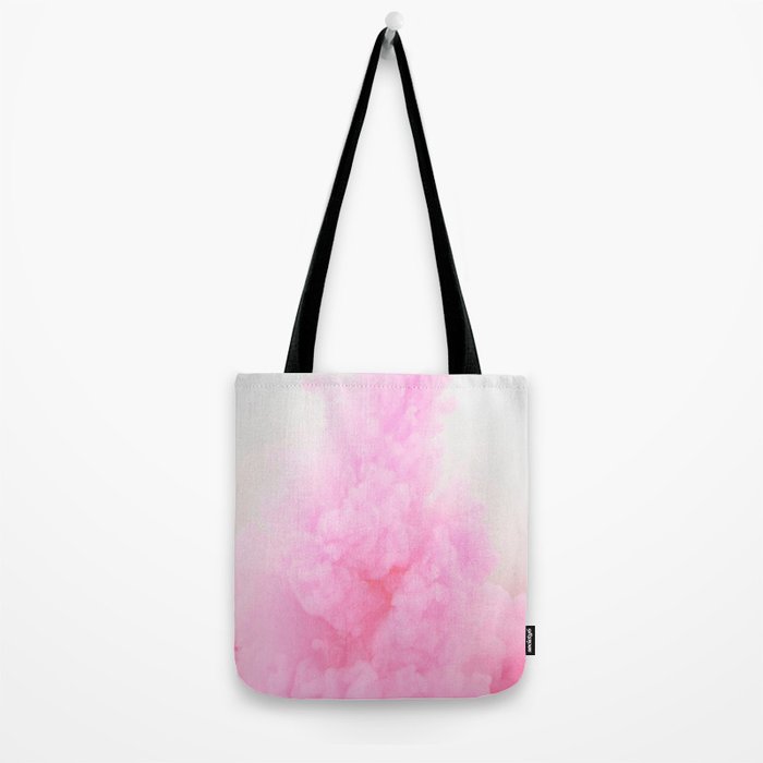 Pink Neon Smoke Clouds Tote Bag Gallery Image 2