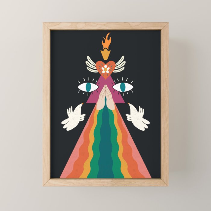 Rainbow Blessings  Mini Art Print Gallery Image 1
