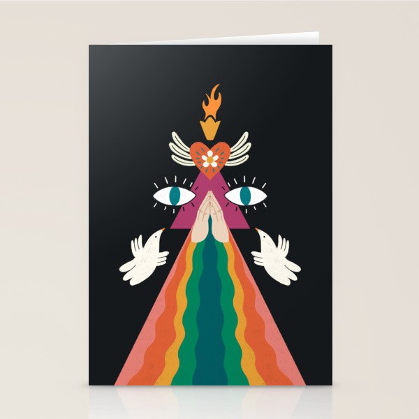 Rainbow Blessings  Stationery Card Gallery Image 1
