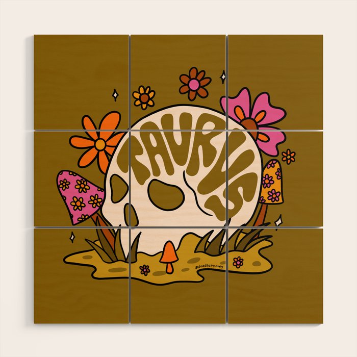 Taurus Skull Wood Wall Art Gallery Image 1