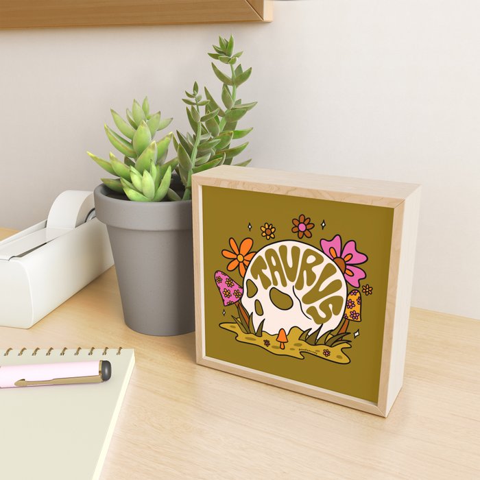 Taurus Skull Mini Art Print Gallery Image 2