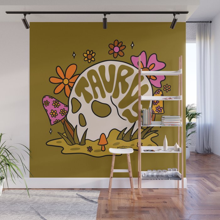 Taurus Skull Wall Mural Gallery Image 1