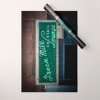 Green Mill Cocktail Lounge Vintage Neon Sign Uptown Chicago Wrapping Paper Gallery Image 1