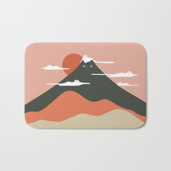 Cat Landscape 72 Bath Mat Gallery Image 1