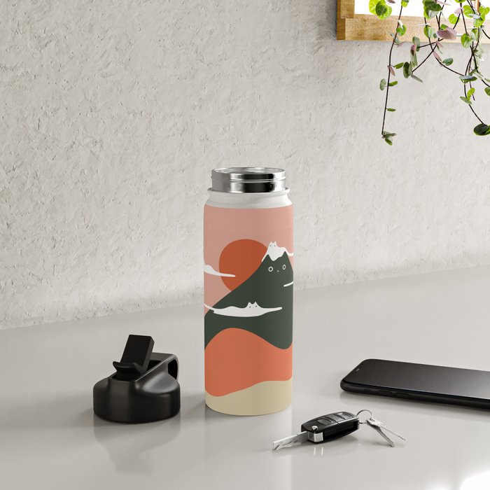 Cat Landscape 72 Water Bottle Gallery Image 4