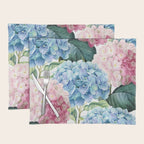 Pink Blue Hydrangea Placemat Gallery Image 1
